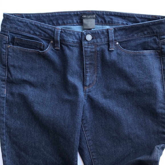 ANN TAYLOR JEANS MODERN FIT STRETCH BLUE DENIM SIZE 12 - Picture 4 of 11